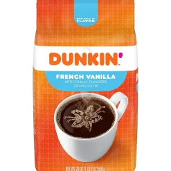 Dunkin' French Vanilla Ground Coffee, Medium Roast, 18 oz. (SMU01645)