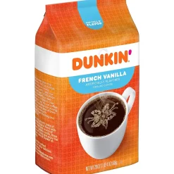 Dunkin' French Vanilla Ground Coffee, Medium Roast, 18 oz. (SMU01645)
