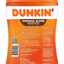 Dunkin' Original Blend Ground Coffee, Medium Roast, 30 oz. Canister (8133401102)