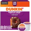 Dunkin' Turtle Love Coffee, Keurig K-Cup Pod, Dark Roast, 22/Box, 4 Boxes/Carton (5000367615CT)