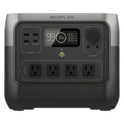 Ecoflow RIVER 2 Pro 4-Outlet Portable Power Station, Black (ZMR620-B-US)