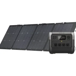 Ecoflow RIVER 2 Pro 4-Outlet Portable Power Station, Black (ZMR620-B-US)
