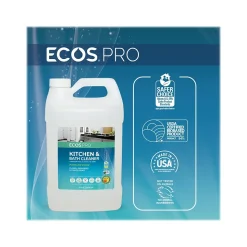 ECOS PRO Parsley Plus All-Purpose Kitchen & Bathroom Cleaner, Herbal Scent, 1 Gal. (PL9746/04)