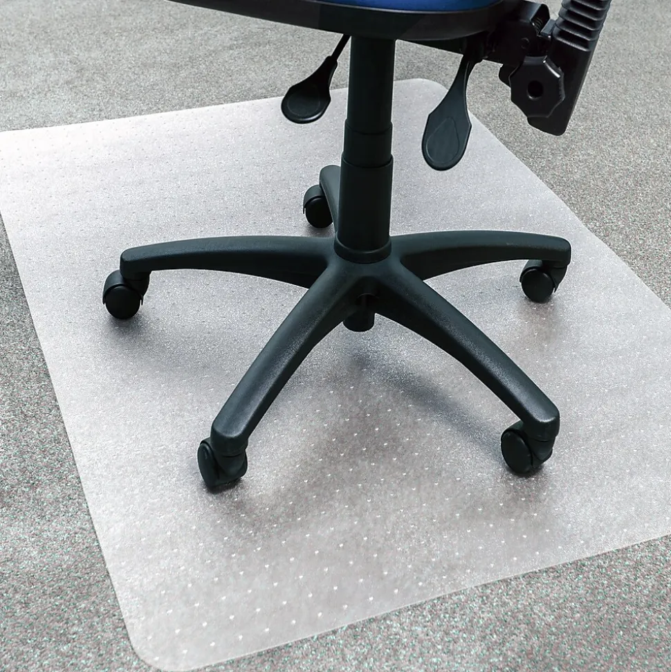 Ecotex Carpet Chair Mat, 36" x 48", Designed for Low-Pile Carpet, Clear Marvec BioPVC (NRCMFLFG0002)