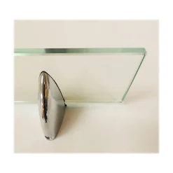 Eden Grove Glass Mounted Wall Shelf, 18