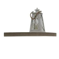 Eden Grove MDF Mounted Corner Shelf, 14", Driftwood (9602054E)