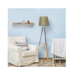 Eden Grove Mixed Materials Mounted Wall Shelf, 35.4