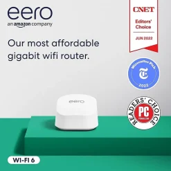 Eero AX1000 Dual Band MU-MIMO WiFi 6 Router, White (B08ZK39NSL)