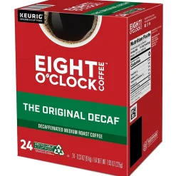 Eight O'Clock The Original Decaf Coffee, Keurig K-Cup Pod, Medium Roast, 96/Carton (6425CT)