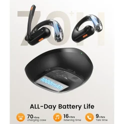 EKSAtelecom S30 Bluetooth On-Ear Headset, Black (T-QM01-01)