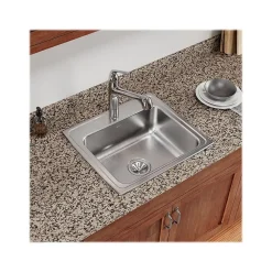Elkay Celebrity 1-Hole Single-Bowl Drop-In Kitchen Sink, 19.5