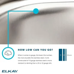 Elkay Celebrity Stainless Steel 22