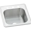 Elkay Celebrity Stainless Steel 20" x 20" x 10-1/8", Single Bowl Top Mount Laundry Sink (ESE2020101)