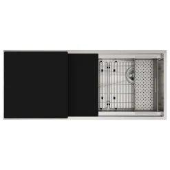 Elkay Circuit Chef Single-Bowl Undermount Sink Kit, 20.5" x 45.5" x 10", Stainless Steel, Lustrous Satin (CS45BPK)