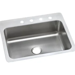 Elkay Dayton Stainless Steel 27" x 22" x 8", Single Bowl Dual Mount Sink (DSESR127224)