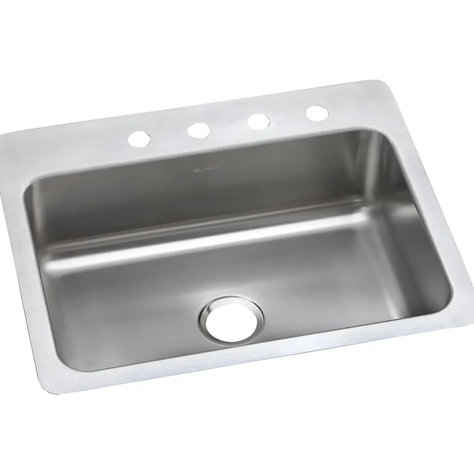 Elkay Dayton Stainless Steel 27" x 22" x 8", Single Bowl Dual Mount Sink (DSESR127224)