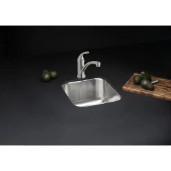 Elkay Dayton Stainless Steel 16" x 20-1/2" x 8", Single Bowl Undermount Bar Sink (DXUH1318)