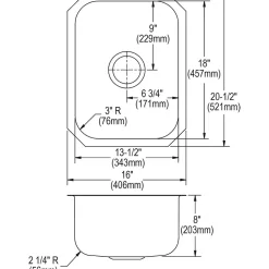 Elkay Dayton Stainless Steel 16
