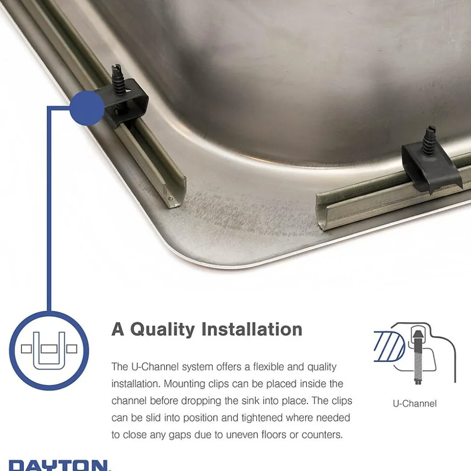 Elkay Dayton Stainless Steel 33" x 19" x 6-7/16", Equal Double Bowl Top Mount Sink (D233194)