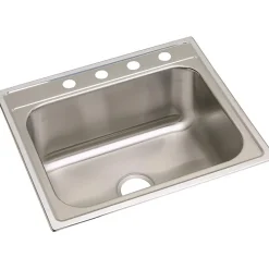 Elkay Dayton Stainless Steel 25" x 22" x 10-1/4", Single Bowl Top Mount Sink (DPC12522104)
