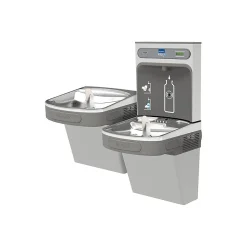 Elkay EZH2O Bottle Filling Station & Versatile Bi-Level ADA Cooler, Non-Filtered 8 GPH Light Gray (EZSTL8WSLK)