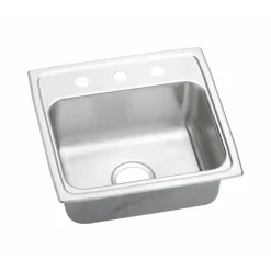 Elkay Gourmet 19" Single Basin Drop In Stainless Steel Kitchen Sink (LRADQ1918650)