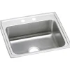 Elkay Lustertone 22" Drop In Single Basin Stainless Steel Kitchen Sink (LRAD2219653)