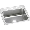 Elkay Lustertone 25" Drop In Single Basin Stainless Steel Kitchen Sink (LRAD2521553)