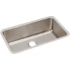 Elkay Lustertone Classic Single-Bowl Undermount Sink, 10" x 30.5" x 18.5", Stainless Steel, Lustrous Satin (ELUH281610)