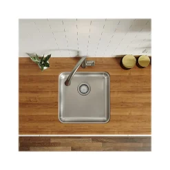 Elkay Lustertone Classic Single-Bowl Undermount Kitchen Sink, 18.5