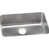 Elkay Lustertone Stainless Steel 25-1/2" x 19-1/4" x 8", Single Bowl Undermount Sink (ELUH2317)