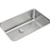 Elkay Lustertone Stainless Steel 30-1/2" x 18-1/2" x 10", Single Bowl Undermount Sink with Perfect Drain (ELUH281610PD)