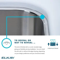 Elkay Lustertone Stainless Steel 26-1/2