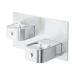 Elkay Soft Sides Bi-Level Fountain Non-Filtered Non-Refrigerated, Stainless (EDFP217C)