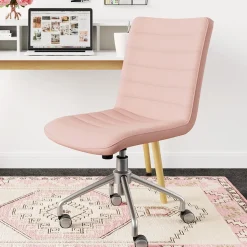 ELLE Decor Adelaide Fabric Task Chair, Pink (48214A)