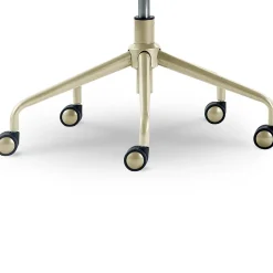 Elle Decor Giselle Fabric Computer and Desk Chair, Navy Blue/Gold (CHR10058C)