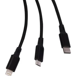 ELLIE ROSE 3-in-1 Charging Cable, 6 Feet (3CBL-0047)