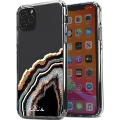 ELLIE ROSE Phone Case for iPhone 12/12 Pro, Onyx Obsession (12PROU-0001)