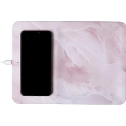 ELLIE ROSE 10-Watt Qi Wireless Charging Tray, Cracked Marble (WCT-0002)