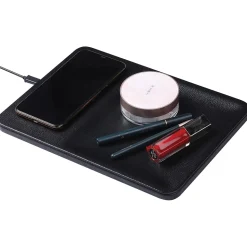ELLIE ROSE 10-Watt Qi Wireless Charging Tray, Black (WCT-0047)