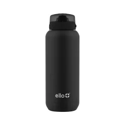 ello Cooper Stainless Steel Vacuum Insulated Water Bottle, 32 oz., Black (489-0999-400-6)