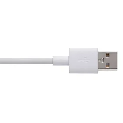 Ematic Charge and Sync 2-in-1 Lightning and Micro USB to USB-A Cable, 3 ft., White, (ELD320)
