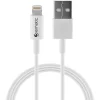 Ematic Charge and Sync Lightning to USB-A Cable, 6 ft., White, (ELC460)