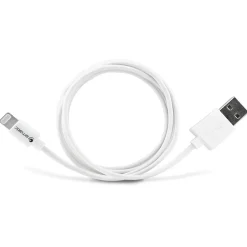 Ematic Charge and Sync Lightning to USB-A Cable 10 ft., White, (ELC510)
