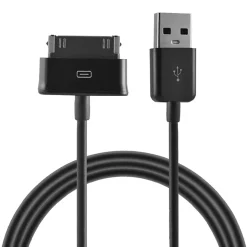 Ematic Charge and Sync 30-Pin to USB-A Cable, 3 ft., Black (ESC30)