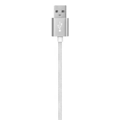 Ematic Charge and Sync USB-A to USB-C Cable, 3 ft., White, (EUSBCWH)