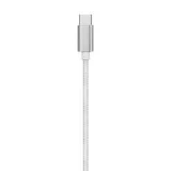 Ematic Charge and Sync USB-A to USB-C Cable, 3 ft., White, (EUSBCWH)