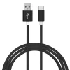 Ematic Charge and Sync USB-C 2.0 to USB-A Cable, 6 ft., Black, (EUTC601BL)
