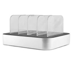 Ematic Charging Dock with 4 USB-A Ports, 2.4-Amp, Black, (EMC40USB)