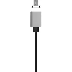 Ematic Magnetic Micro USB to USB-A Cable for Android Devices, 3 ft., Black (EUTCMG401)